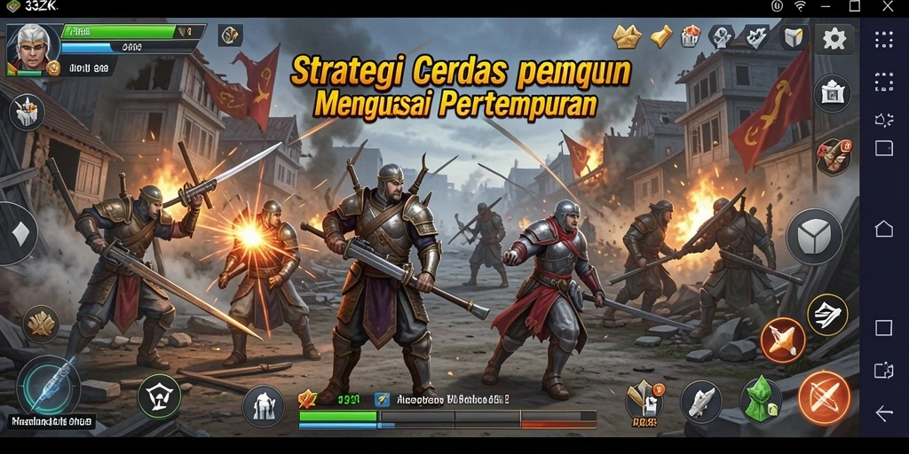 Tampilan gameplay mendebarkan di 33ZK dengan pertempuran strategis.
