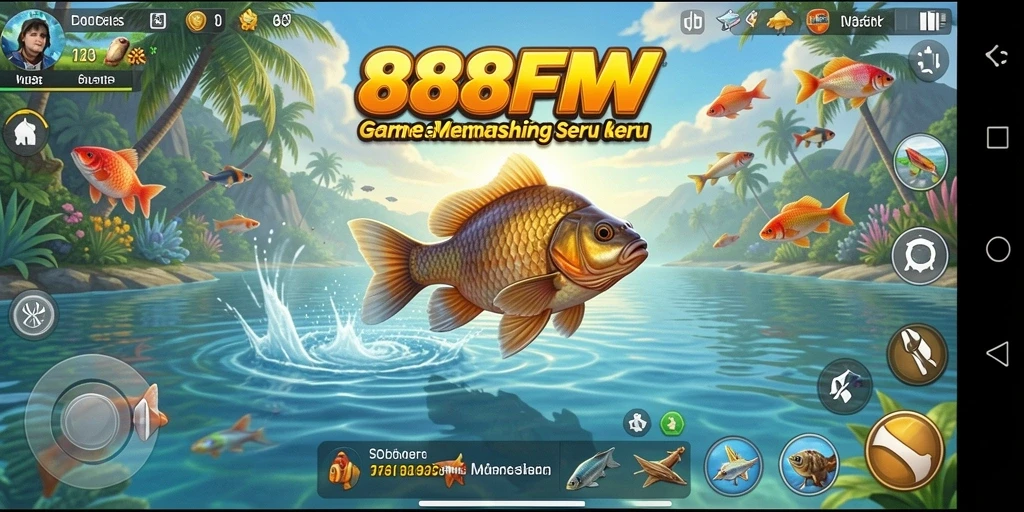 Tampilan menarik dari gameplay 888FW dengan pengalaman memancing yang mendebarkan.