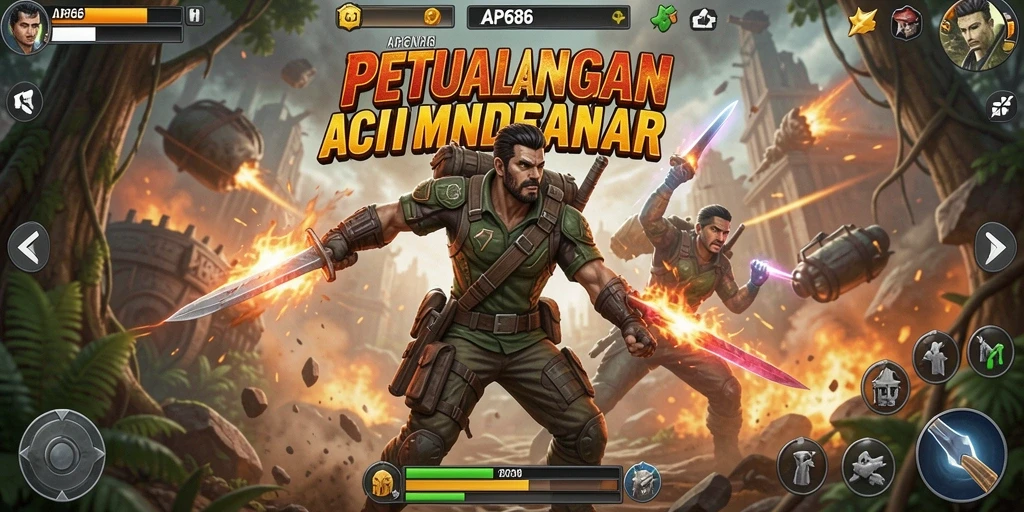 Tampilan gameplay seru dan mendebarkan dari AP686