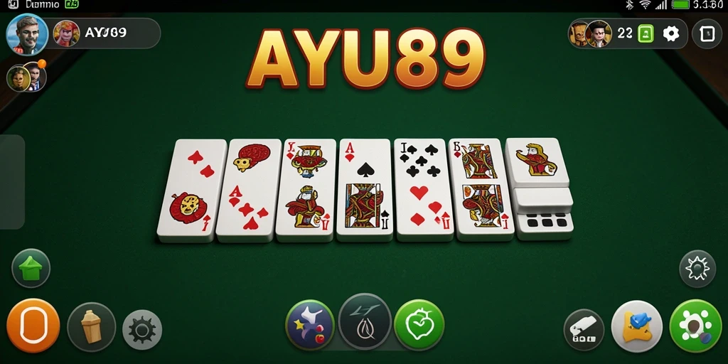 Tampilan seru permainan Domino di AYU89.