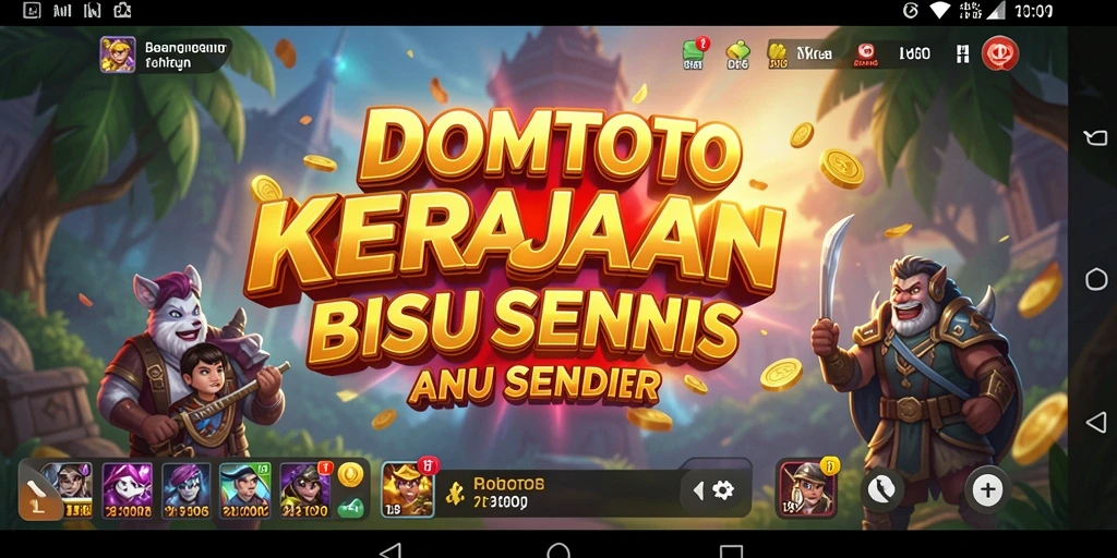 Screenshot gameplay DOMTOTO menampilkan keseruan membangun bisnis.