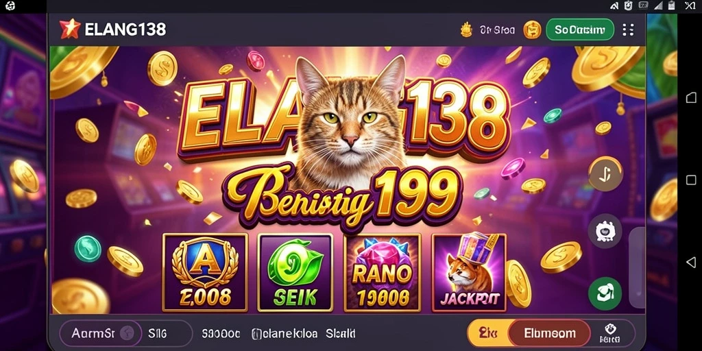 Tampilan gameplay ELANG138 yang seru dengan berbagai tema slot.