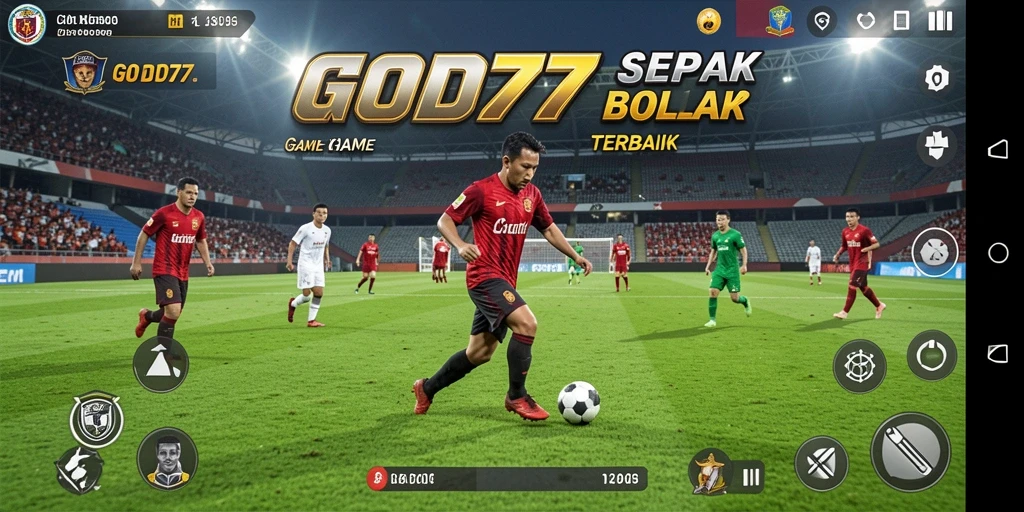 Tangkapan layar permainan <strong>GOD77</strong> yang menampilkan aksi menarik di lapangan.