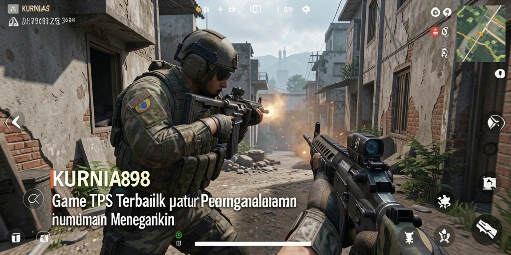 Gameplay mendebarkan KURNIA898 dalam aksi TPS.