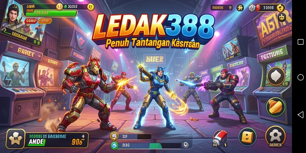 Tampilan gameplay LEDAK388 yang menegangkan dan penuh aksi.