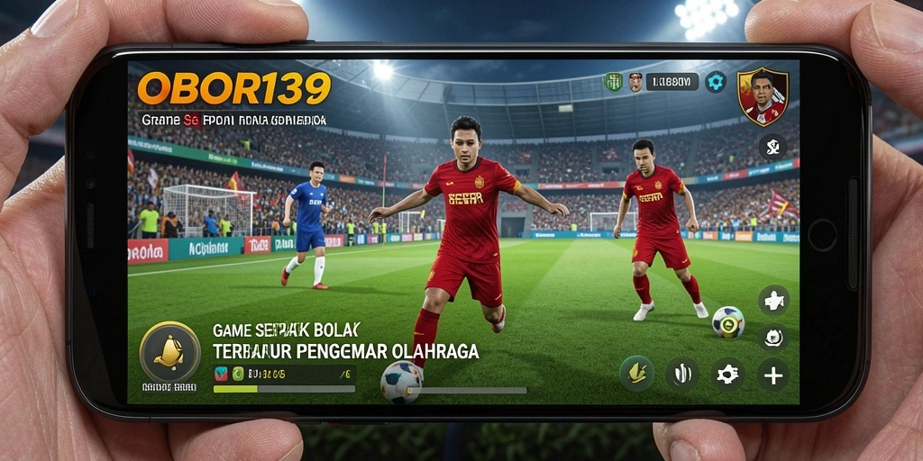 Tangkapan layar OBOR138 menampilkan aksi permainan sepak bola yang mendebarkan.