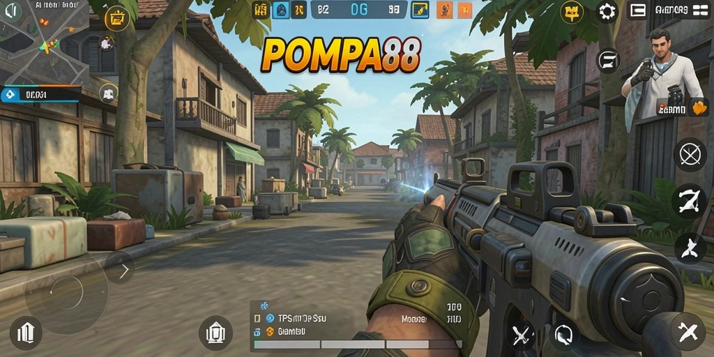 Tampilan gameplay POMPA88 dengan aksi mendebarkan dan grafis tajam.
