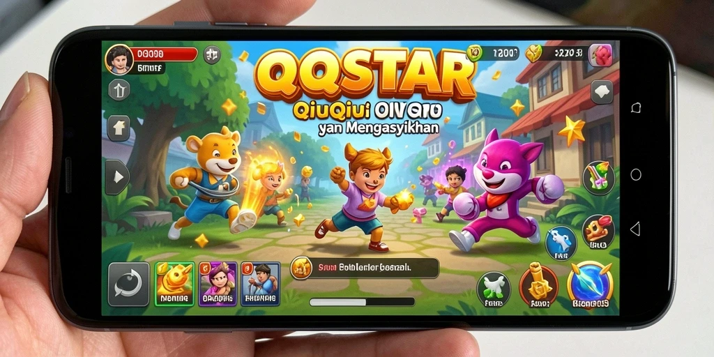 Screenshot gameplay QQSTAR menampilkan pemain bertanding dalam QiuQiu.