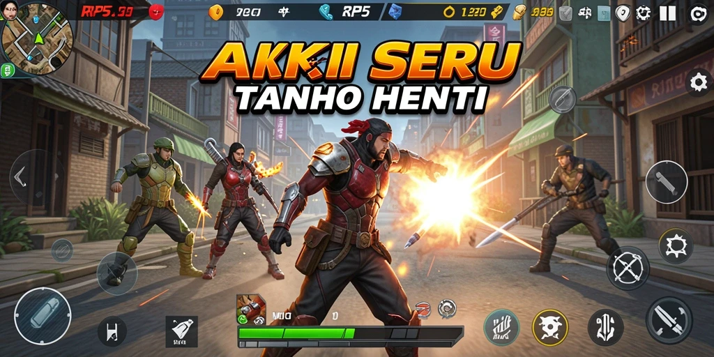 Screenshot RP55 menampilkan aksi mendebarkan dalam gameplay.