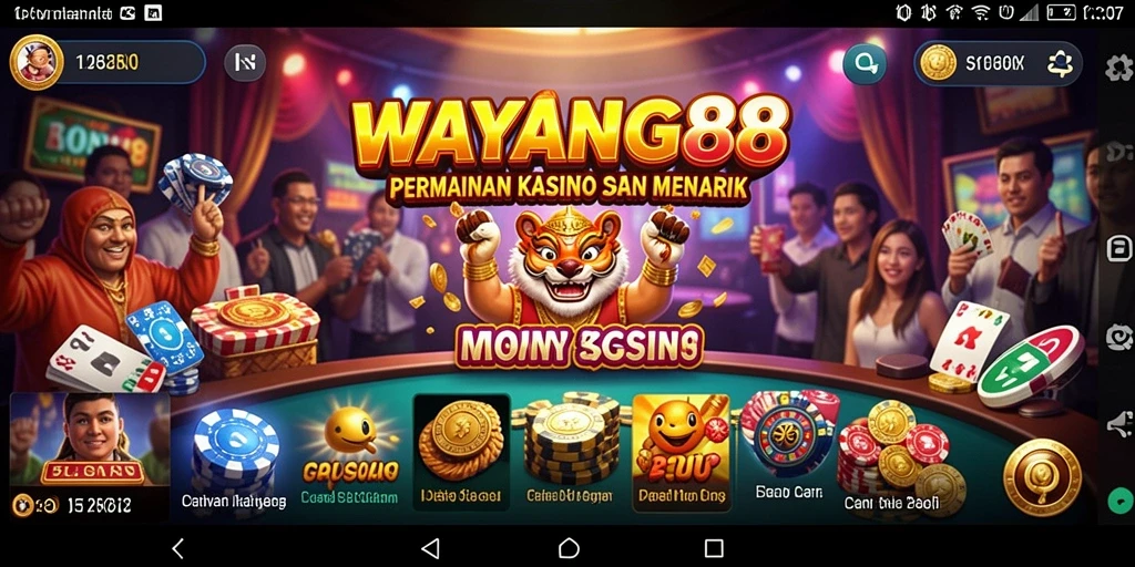 Tampilan menarik dari gameplay Kasino di WAYANG88.